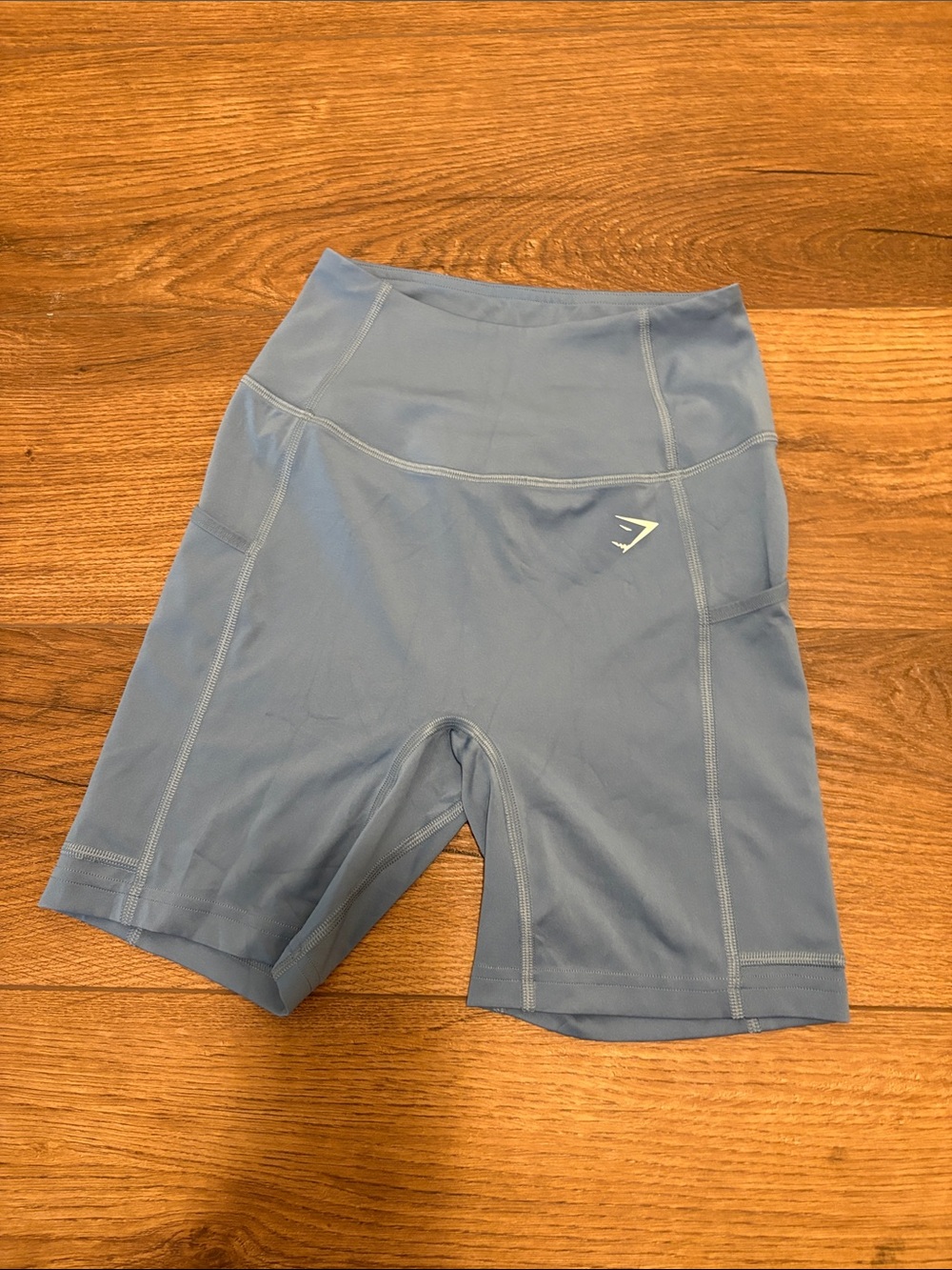 Gymshark Women’s High-Waist Bike Shorts — Slate Blue